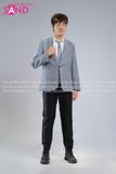  HAV1303 Áo Vest Học Sinh Logo Xám - Nam 