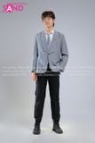  HAV1303 Áo Vest Học Sinh Logo Xám - Nam 