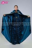  TDN0904 Trang Phục Nữ Hoàng Trung Cổ Váy Quý Tộc Châu Âu Xanh 
