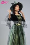  TDN0905 Trang Phục Hoá Trang Nữ Phù Thuỷ Xanh 