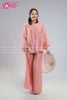  TBC1501 Set Bà Ba Chất Liệu Tơ Tencel Đính Cúc Mở - Hồng 
