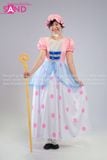  TDN1501 Trang Phục Câu Chuyện Đồ chơi Halloween Trang Phục Chấm Bi Màu Hồng 