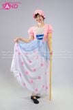  TDN1501 Trang Phục Câu Chuyện Đồ chơi Halloween Trang Phục Chấm Bi Màu Hồng 