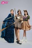  TDN1007 Trang Phục Hoá Trang Váy Kẻ Sọc Phong Cách Thám Tử Ngọt Ngào 