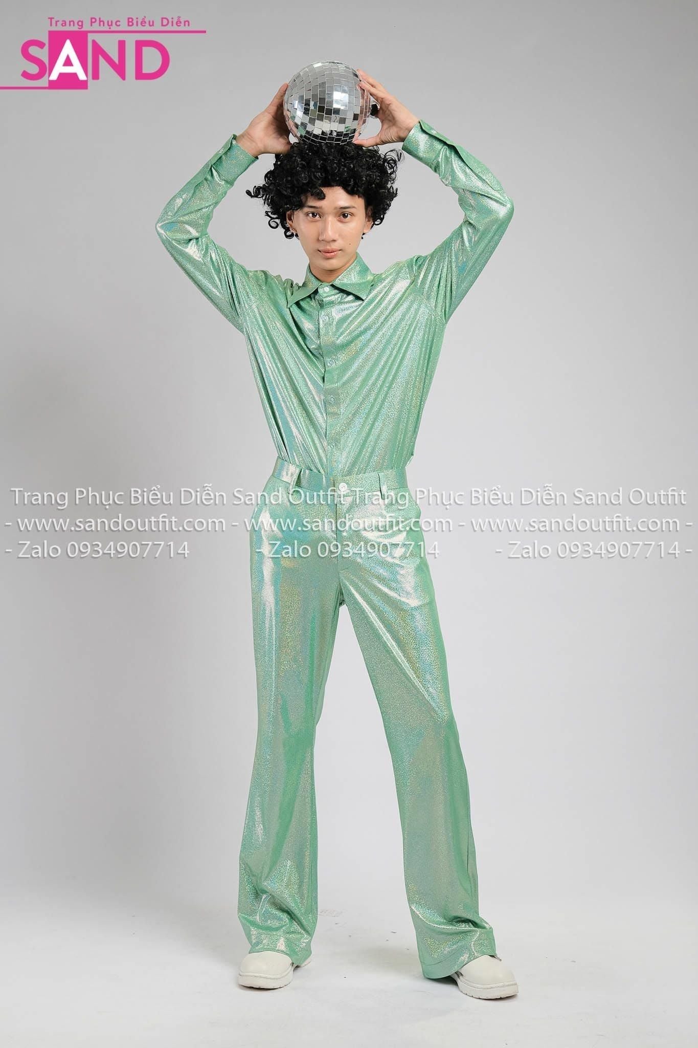  HBD0910 Set Bộ Disco 43 -  Xanh Lá Nam 