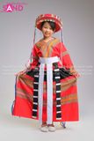  KPT0402 Trang Phục Dân Tộc Pà Thẻn Trẻ Em - Nữ 