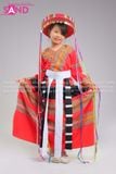  KPT0402 Trang Phục Dân Tộc Pà Thẻn Trẻ Em - Nữ 
