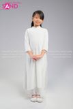  KAC0002 Áo Dài Trắng Trẻ Em (Size Mầm & Cấp 1 & Cấp 2) 