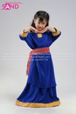  KCM0802 Trang Phục Dân Tộc Chăm Xanh Coban - Trẻ Em 