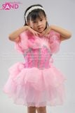  KMB0502 Váy Bồng Hồng Tầng Xoè - Trẻ Em 