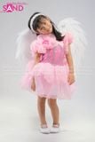  KMB0502 Váy Bồng Hồng Tầng Xoè - Trẻ Em 