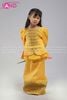  KNT0302 Trang Phục Khơ-Me (Thái Lan) Nữ - Vàng (Siz mầm non) 