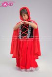  KHV0402 Trang Phục Hoá Trang Cô Bé Choàng Khăn Đỏ - Trẻ Em 
