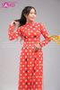  TAA0410 Áo Dài Đỏ Chấm Bi (Cô Ba Sài Gòn) 