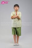  KNT0901 Trang Phục Khơ-Me (Thái Lan) Nam Tím Xanh Lá - Xanh Lá 