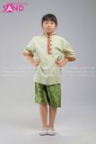  KNT0901 Trang Phục Khơ-Me (Thái Lan) Nam Tím Xanh Lá - Xanh Lá 