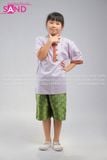  KNT0701 Trang Phục Khơ-Me (Thái Lan) Nam Tím Xanh Lá - Tím 