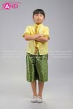  KNT0301 Trang Phục Khơ-Me (Thái Lan) Nam Vàng Xanh Lá - Vàng 