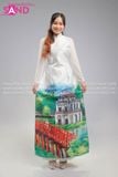  TAC0026 Áo Dài Nữ - Phong Cảnh Hồ Hoàn Kiếm 