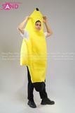  TDN0305 Trang Phục Hoá Trang Trái Chuối Vui Nhộn (Funny Banana) - Vàng 