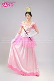  TDN1505 Trang Phục Hoá Trang Công Chúa Super Mario - Hồng 
