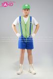  TDN0912 Trang Phục Hoá Trang Amazon Mario - Xanh Lá 