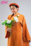  TCN0601 Cổ Phục Áo Tấc Triều Nguyễn Nữ Cam 