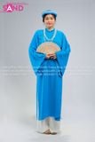  TCN0815 Áo Tấc Ngũ Thân Xanh Dương - Dây Kéo 