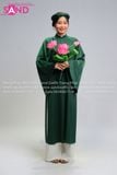  TCN0916 Áo Tấc Ngũ Thân Xanh Rêu - Dây Kéo 