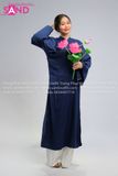  TCN1404 Áo Tấc Ngũ Thân Nam Xanh Đen 