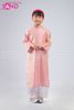  KAC1502 Áo Dài Tằm Óng 2 Tà Trẻ Em - Hồng (Size Cấp 1 & Mầm Non) 