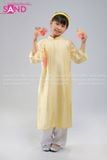  KAC0306 Áo Dài Tằm Óng 2 Tà Trẻ Em - Vàng (Size Cấp 1) 