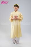  KAC0306 Áo Dài Tằm Óng 2 Tà Trẻ Em - Vàng (Size Cấp 1) 