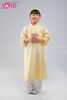  KAC0306 Áo Dài Tằm Óng 2 Tà Trẻ Em - Vàng (Size Cấp 1) 