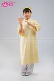  KAC0306 Áo Dài Tằm Óng 2 Tà Trẻ Em - Vàng (Size Cấp 1) 
