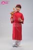  KAC0407 Áo Dài Thêu 4 Tà Trẻ Em - Đỏ (Size Cấp 1) 