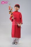  KAC0407 Áo Dài Thêu 4 Tà Trẻ Em - Đỏ (Size Cấp 1) 