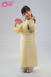  KAC0307 Áo Dài Tằm Óng 2 Tà Trẻ Em - Vàng (Size Mầm Non) 