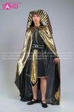  THV1003 Trang Phục Vua Ai Cập Ánh Kim Vàng Nâu 
