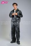  Outfit Phối Sẵn - (HAD0128 Áo Khoác Da Nam Khóa Kéo - Đen phối HQA0106 Quần Da Suông Túi Hộp Nam - Đen) 