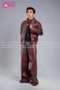  Outfit Phối Sẵn - (HAD0415 Áo Khoác Da Cá Sấu Đính Đá Nam - Đỏ phối HQA0402 Quần Dài Da Đinh Tán Nam - Đỏ) 