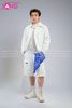  Outfit Phối Sẵn - (HAD0006 Áo Khoác Da Túi Khóa Kéo Nam - Trắng phối HST0008 Quần Short Ống Rộng Túi Hộp - Trắng) 
