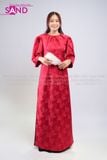  TAC0446 Áo Dài Thiết Kế Tay Lững - Màu Đỏ 