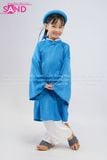  KCN0803  Áo Tấc Trẻ Em - Xanh Biển (Size Cấp 1 và Mầm Non) 