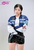  OUTFIT PHỐI SẴN (HAK0808 Áo Khoác Thun Khóa Kéo Croptop Biker - Xanh Dương phối) 