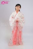  KHV0405 Váy Cổ Trang Hoá Trang Hằng Nga Trẻ Em Hoạ Tiết - Đỏ 