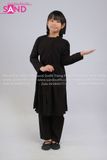  KTA0105 Trang Phục Dân Tộc Trẻ Em - Tày Đen Nữ 