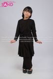  KTA0105 Trang Phục Dân Tộc Trẻ Em - Tày Đen Nữ 