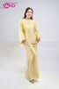  TBC0302 Set Bà Ba Chất Liệu Tơ Tencel Đính Cúc Mở - Vàng Đồng 