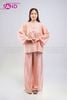  TBC1502 Set Bà Ba Chất Liệu Tơ Tencel Đính Cúc Mở - Hồng Phấn 